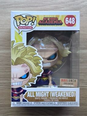 Funko Pop! My Hero Academia All Might (Weakened) Box Lunch Exclusive Glow in the